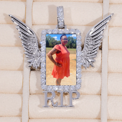 RIP WING 3D CUSTOM PICTURE PENDANT