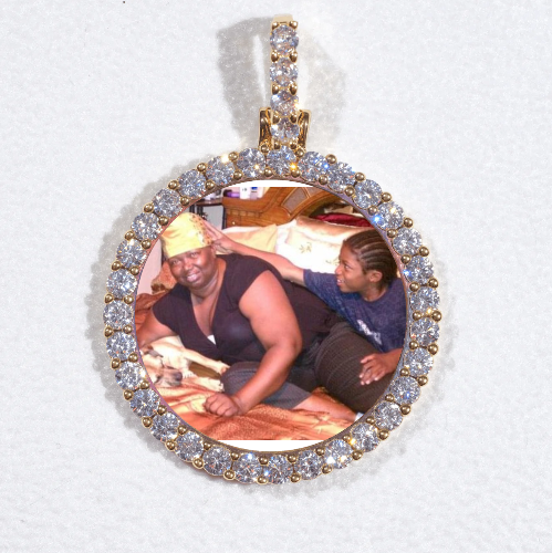 3D CIRCLE CUSTOM PICTURE PENDANT SMALL SIZE