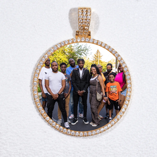 MEDIUM 3D CIRCLE CUSTOM PICTURE PENDANT