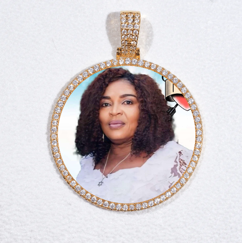 MEDIUM 3D CIRCLE CUSTOM PICTURE PENDANT