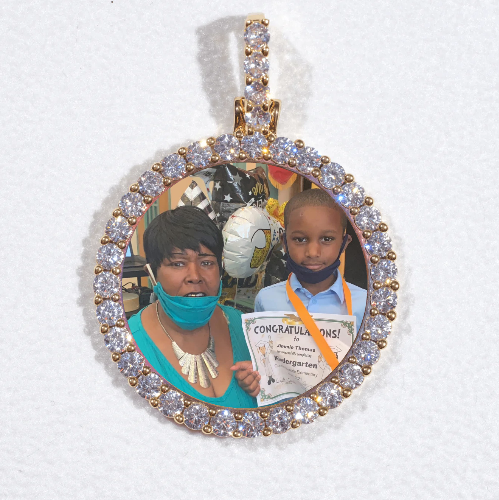 3D CIRCLE CUSTOM PICTURE PENDANT SMALL SIZE