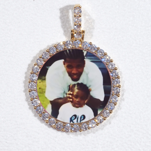 3D CIRCLE CUSTOM PICTURE PENDANT SMALL SIZE