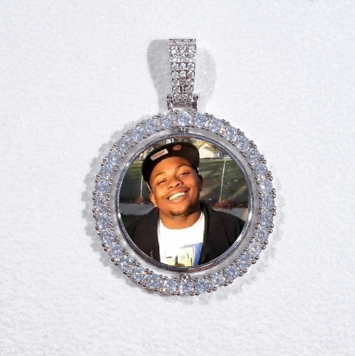 3D Spinning 2-Faced Custom Picture Pendant