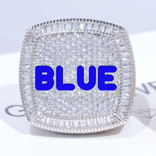 CUSTOM LETTER 3D ICED RING