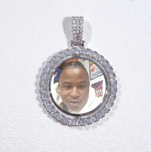 3D Spinning 2-Faced Custom Picture Pendant