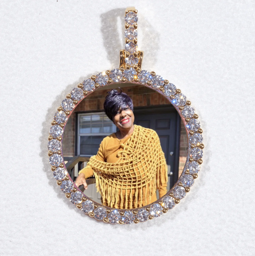 3D CIRCLE CUSTOM PICTURE PENDANT SMALL SIZE