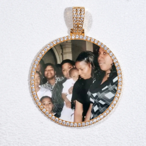 MEDIUM 3D CIRCLE CUSTOM PICTURE PENDANT