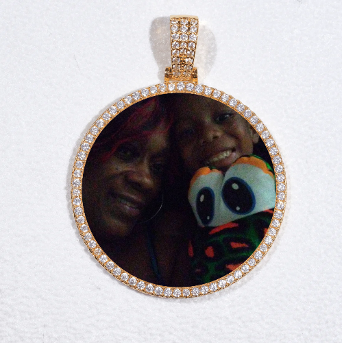 MEDIUM 3D CIRCLE CUSTOM PICTURE PENDANT