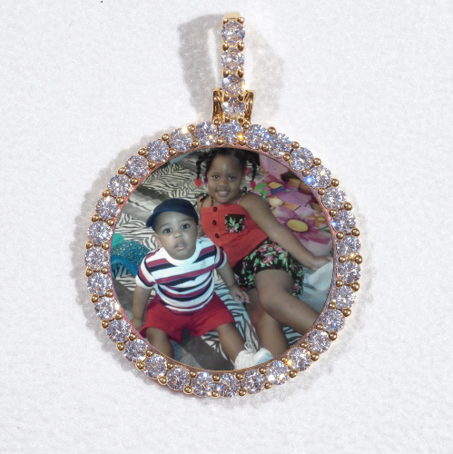 3D CIRCLE CUSTOM PICTURE PENDANT SMALL SIZE