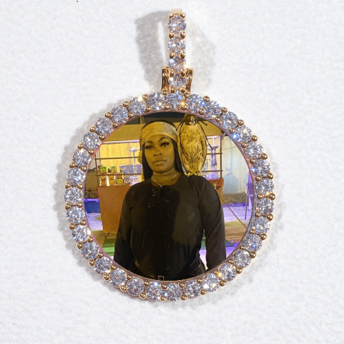 3D CIRCLE CUSTOM PICTURE PENDANT SMALL SIZE