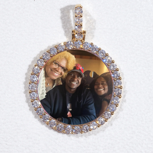 3D CIRCLE CUSTOM PICTURE PENDANT SMALL SIZE