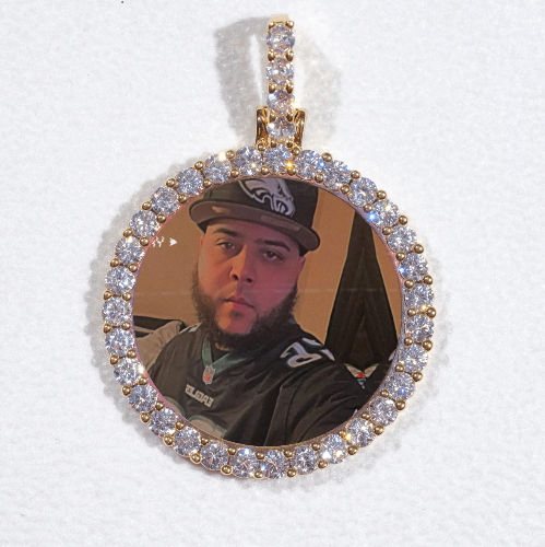 3D CIRCLE CUSTOM PICTURE PENDANT SMALL SIZE