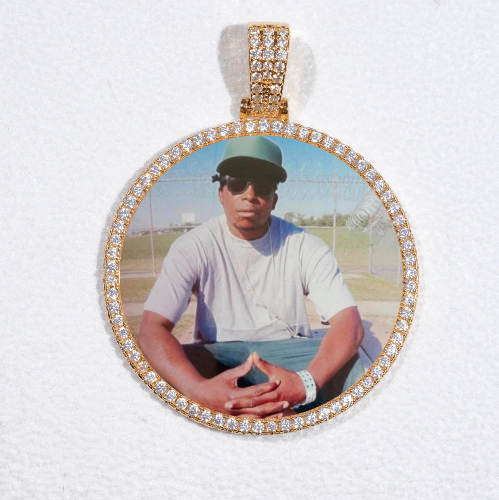 MEDIUM 3D CIRCLE CUSTOM PICTURE PENDANT