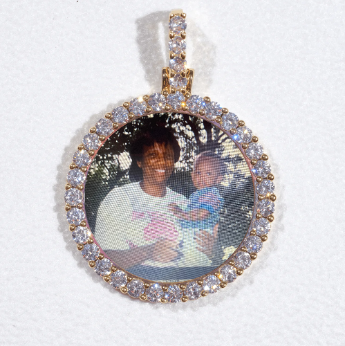 3D CIRCLE CUSTOM PICTURE PENDANT SMALL SIZE