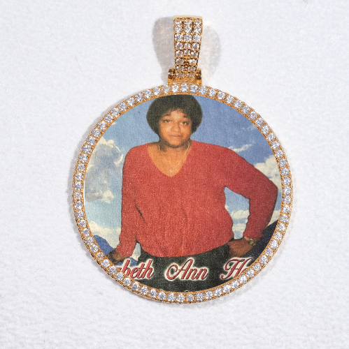 MEDIUM 3D CIRCLE CUSTOM PICTURE PENDANT