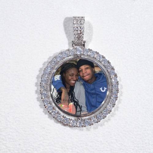 3D Spinning 2-Faced Custom Picture Pendant