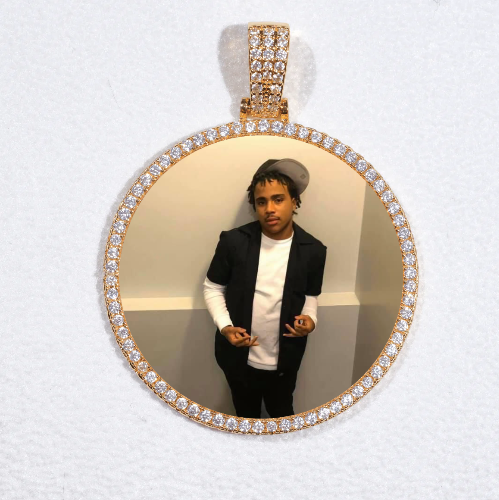 MEDIUM 3D CIRCLE CUSTOM PICTURE PENDANT