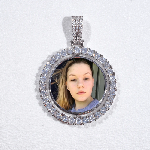 3D Spinning 2-Faced Custom Picture Pendant