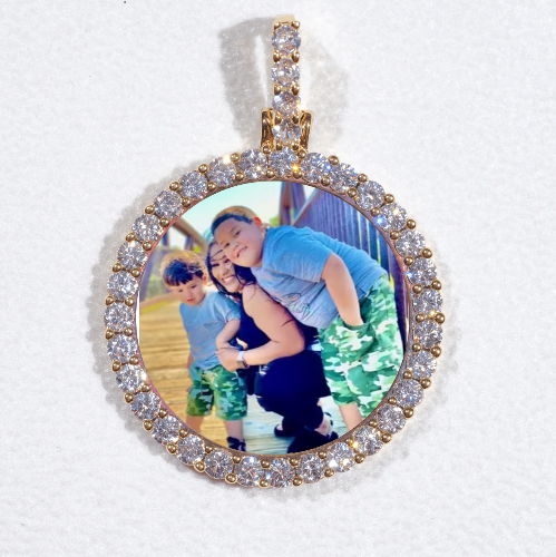 3D CIRCLE CUSTOM PICTURE PENDANT SMALL SIZE