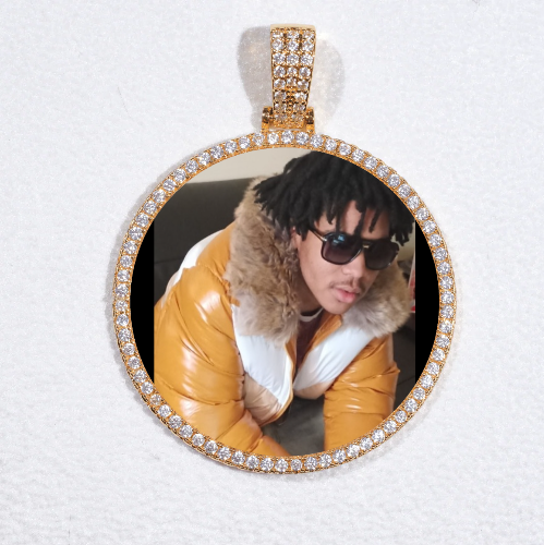 MEDIUM 3D CIRCLE CUSTOM PICTURE PENDANT