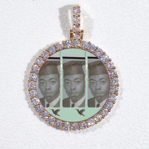 3D CIRCLE CUSTOM PICTURE PENDANT SMALL SIZE