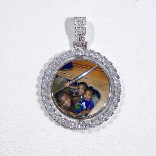 3D Spinning 2-Faced Custom Picture Pendant