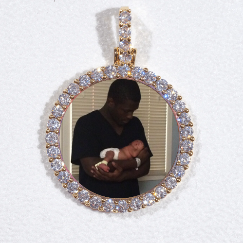 3D CIRCLE CUSTOM PICTURE PENDANT SMALL SIZE