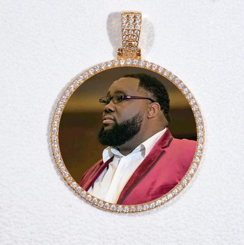 MEDIUM 3D CIRCLE CUSTOM PICTURE PENDANT