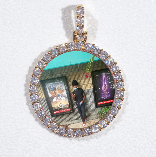 3D CIRCLE CUSTOM PICTURE PENDANT SMALL SIZE