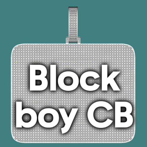 CUSTOM LETTER NECKLACE 3D BIG SQUARE