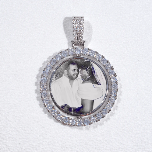 3D Spinning 2-Faced Custom Picture Pendant