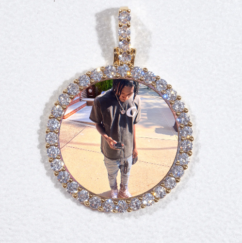 3D CIRCLE CUSTOM PICTURE PENDANT SMALL SIZE