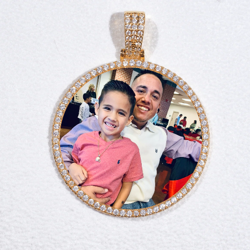MEDIUM 3D CIRCLE CUSTOM PICTURE PENDANT