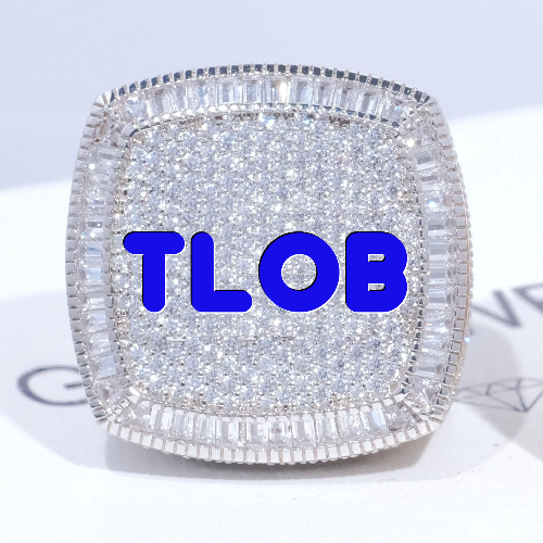 CUSTOM LETTER 3D ICED RING