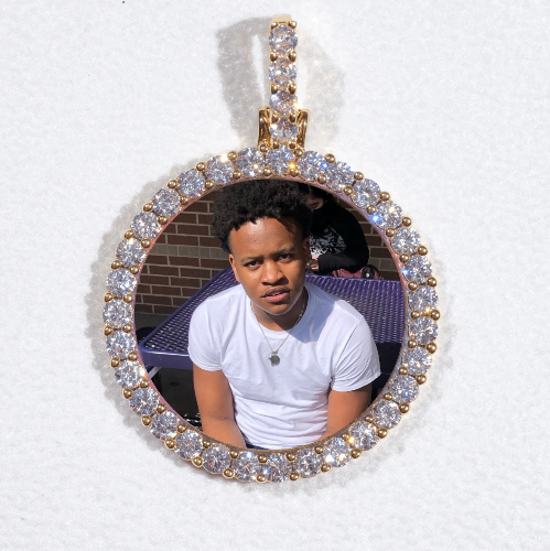 3D CIRCLE CUSTOM PICTURE PENDANT SMALL SIZE