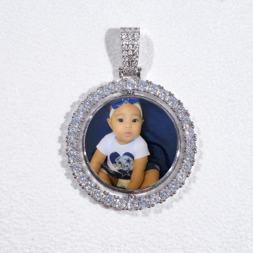 3D Spinning 2-Faced Custom Picture Pendant