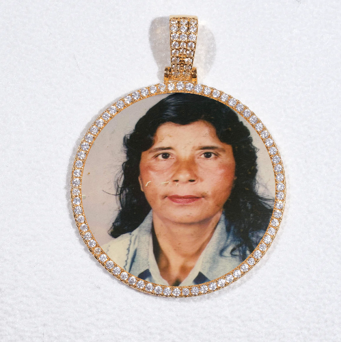 MEDIUM 3D CIRCLE CUSTOM PICTURE PENDANT