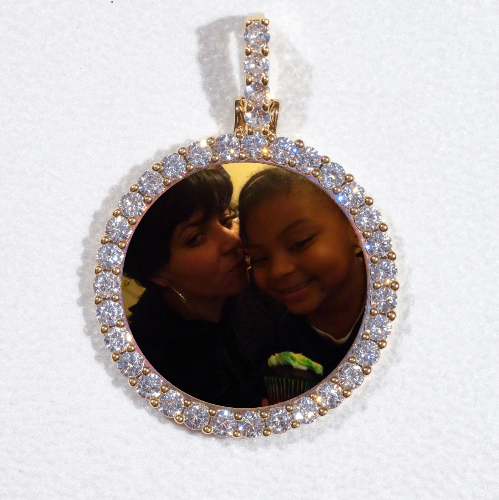 3D CIRCLE CUSTOM PICTURE PENDANT SMALL SIZE