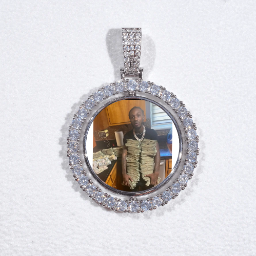 3D Spinning 2-Faced Custom Picture Pendant