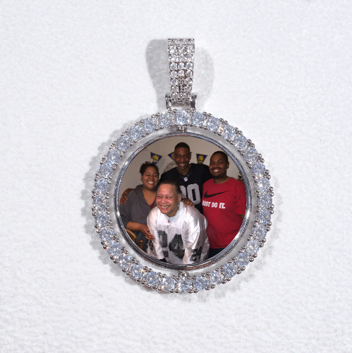 3D Spinning 2-Faced Custom Picture Pendant