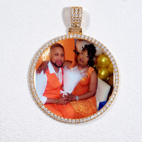 MEDIUM 3D CIRCLE CUSTOM PICTURE PENDANT
