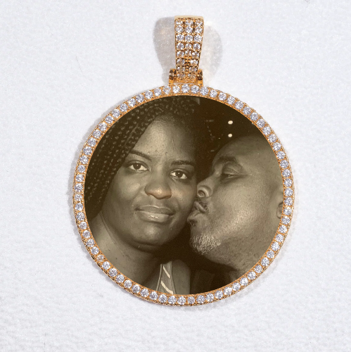 MEDIUM 3D CIRCLE CUSTOM PICTURE PENDANT