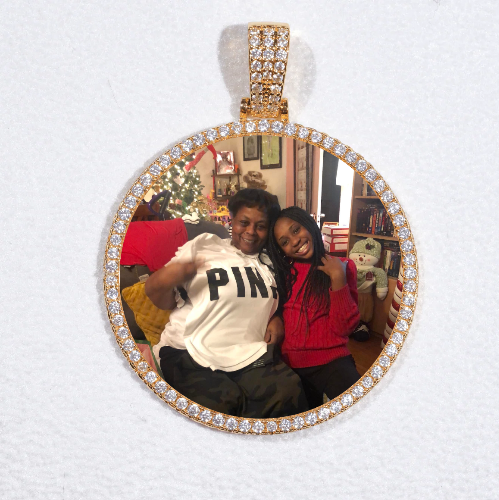 MEDIUM 3D CIRCLE CUSTOM PICTURE PENDANT