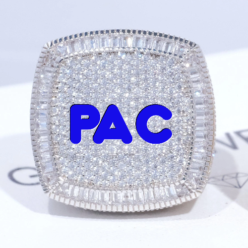 CUSTOM LETTER 3D ICED RING