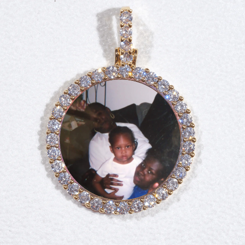 3D CIRCLE CUSTOM PICTURE PENDANT SMALL SIZE