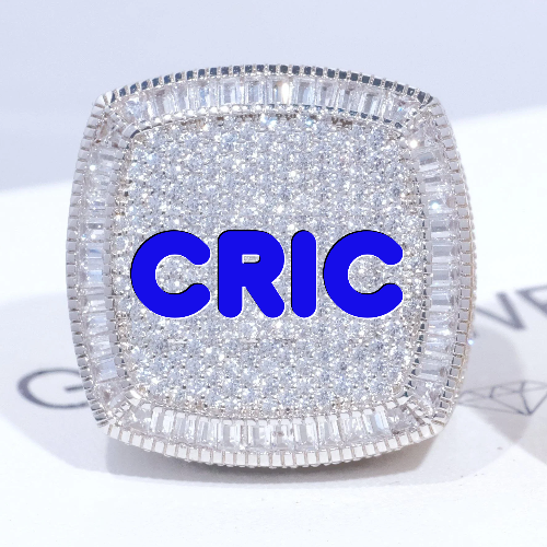 CUSTOM LETTER 3D ICED RING