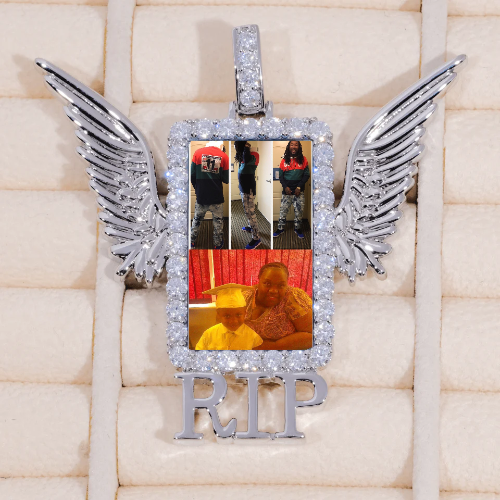 RIP WING 3D CUSTOM PICTURE PENDANT