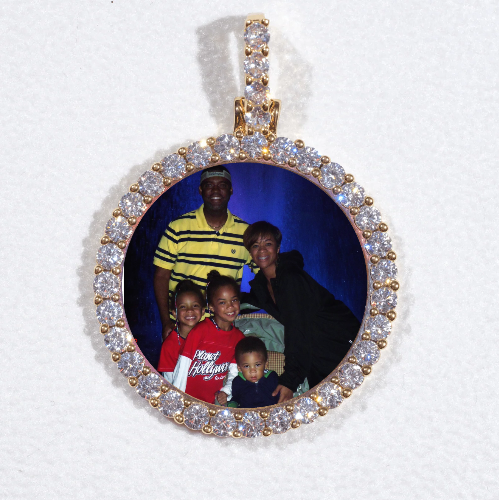 3D CIRCLE CUSTOM PICTURE PENDANT SMALL SIZE