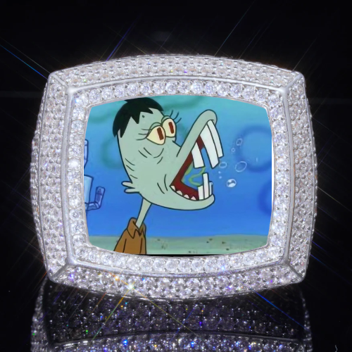 3D CUSTOM PICTURE ICED RING