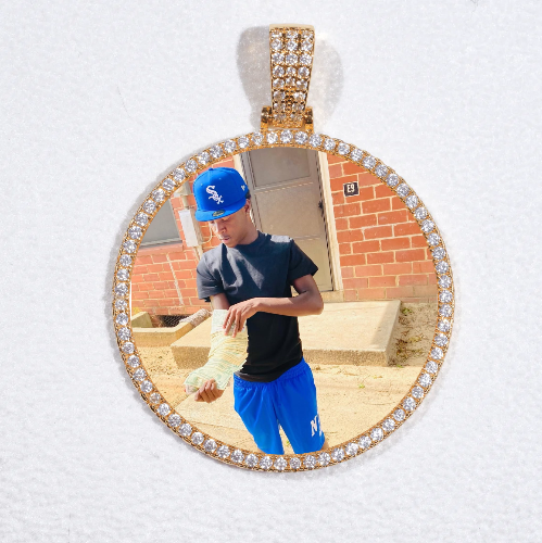 MEDIUM 3D CIRCLE CUSTOM PICTURE PENDANT
